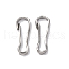304 Stainless Steel Keychain Clasps STAS-D301-02P-1