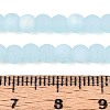 Frosted Imitation Jade Glass Beads Strands GLAA-T032-J4mm-MBB04-5