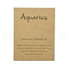 12 Constellation Theme Cardboard Jewelry Display Cards AJEW-TAC0003-10L-1
