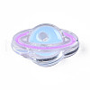 Transparent Acrylic Enamel Beads OACR-N130-022-02-1