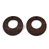 Natural Wenge Wood Pendants WOOD-T023-78-2