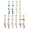 Natural Mixed Stone Dangle Earring EJEW-JE05947-1