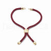 Nylon Twisted Cord Bracelet Making MAK-T003-16G-3