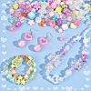  240Pcs 8 Colors Acrylic Beads MACR-PH0001-82-4