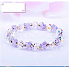 Glass Beaded Stretch Bracelets WGF21B9-05-1