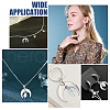 Unicraftale 20Pcs 2 Colors 201 Stainless Steel 2-Loop Connector Charms STAS-UN0055-20-6