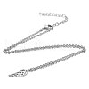 Tarnish Resistant 201 Stainless Steel Pendants Necklaces NJEW-S063-TN504-1-2