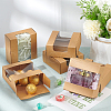 Square Paper Storage Gift Boxes with Clear Visible Window CON-WH0095-65A-5