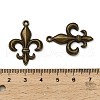 Lily Symbol Tibetan Style Alloy Pendants PALLOY-E776-01AB-01-3