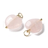 Natural Rose Quartz Pendants STAS-C120-09G-2