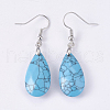 Natural & Synthetic Mixed Stone Dangle Earrings EJEW-P150-A-3