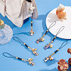 10Pcs 5 Styles Alloy Enmal Pendant Decorations HJEW-GO00019-4