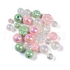 Plating Acrylic Beads OACR-B025-04-1