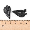 Spray Painted Alloy Magnetic Pendants PALLOY-V006-13-3
