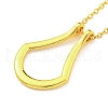 Alloy Teardrop Pendant Necklaces for Women NJEW-G132-01G-1