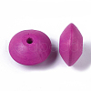 Spray Painted Natural Maple Wood Beads X-WOOD-T019-29-2