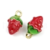 Brass Enamel Charms KK-L231-21G-01-2