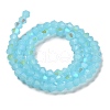 Imitation Jade Electroplate Glass Beads Strands EGLA-A039-J4mm-L03-2