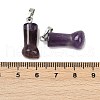 Natural Amethyst Pendants G-C184-03D-3