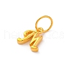 925 Sterling Silver Letter Charms with Jump Rings STER-R008-01G-M-2