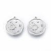 304 Stainless Steel Pendant Rhinestone Settings STAS-N097-251P-2