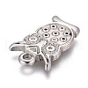 304 Stainless Steel Pendants Rhinestone Settings STAS-H119-11P-3