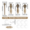 HOBBIESAY Blank Dome Alloy Bookmark Making Kit TIBE-HY0001-07-2