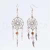 Alloy Dangle Earrings EJEW-JE02289-2