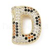 Brass Micro Pave Cubic Zirconia Pendants KK-Z108-02G-D-1