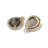 Natural Labradorite Faceted Teardrop Pendants G-U028-02G-06-2