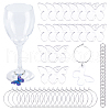 SUNNYCLUE DIY Blank Wine Glass Charm Making Kit DIY-SC0023-62A-1