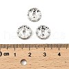 Brass Rhinestone Spacer Beads RB-A014-L10mm-01S-3