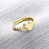 Brass Adjustable Finger Rings for Women RJEW-U053-04G-1