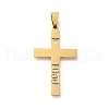 201 Stainless Steel Pendants STAS-R132-01G-05-1