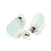 Faceted Glass Perfume Bottle Pendants GLAA-G080-01D-P-2