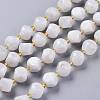 Natural Rainbow Moonstone Beads Strands G-A030-B15-10mm-1