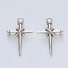 Tibetan Style Alloy Pendants X-TIBE-R316-109AS-RS-2