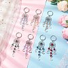 Woven Net/Web with Moon Alloy Keychain KEYC-JKC01242-2