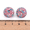 Polymer Clay Pave Rhinestone Beads RB-T018-01J-3
