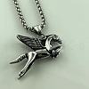 Punk Stainless Steel Flying Horse Pendant Necklaces for Men MG5472-4