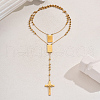 Stainless Steel Rosary Bead Necklaces KR9806-5