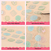 CRASPIRE 4 Sheets 4 Colors Epoxy Resin Adhesive Stickers STIC-CP0001-13-6