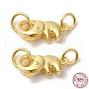 925 Sterling Silver Lobster Claw Clasps with Jump Rings STER-D006-15G-1