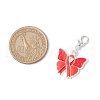 7Pcs 7 Styles Awareness Ribbon Theme Alloy Enamel Pendant Decorations HJEW-JM03383-4