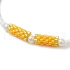 Glass Seed Beads Stretch  Bracelets for Women BJEW-MZ00153-01-3