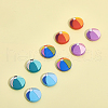 CHGCRAFT 10Pcs 5 Colors Food Grade Eco-Friendly Silicone Beads SIL-CA0002-28-3