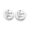 Tibetan Style Valentine's Day Alloy Pendants TIBEP-5411-AS-LF-2