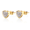 Stainless Steel Heart Stud Earrings for Women IO4754-3-1
