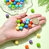 70Pcs 7 Styles Round Food Grade Eco-Friendly Silicone Beads SIL-YW0001-39-4