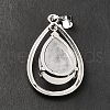 Natural Quartz Crystal Pendants G-B033-04P-20-4